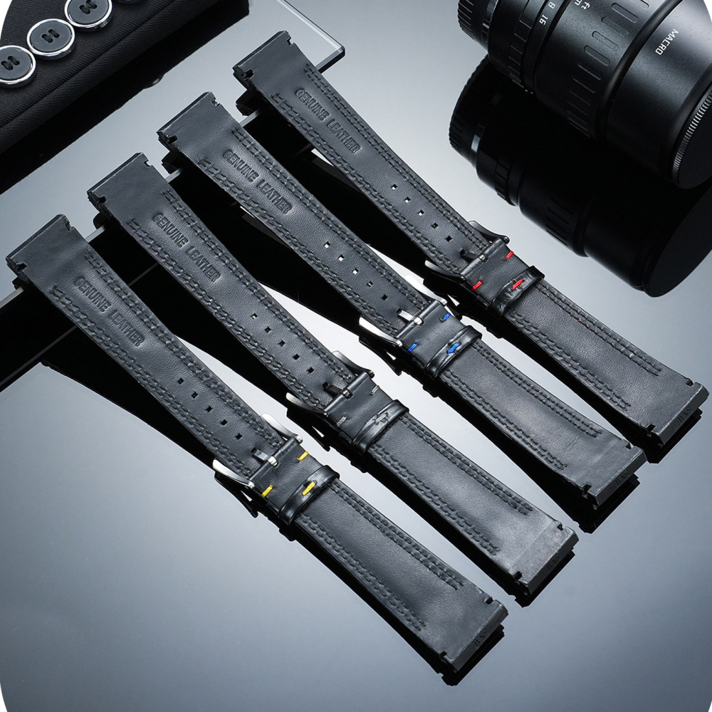 22mm Genuine Leather Watch Band for Seiko Velatura SNAF39P2 / SNAF60P2