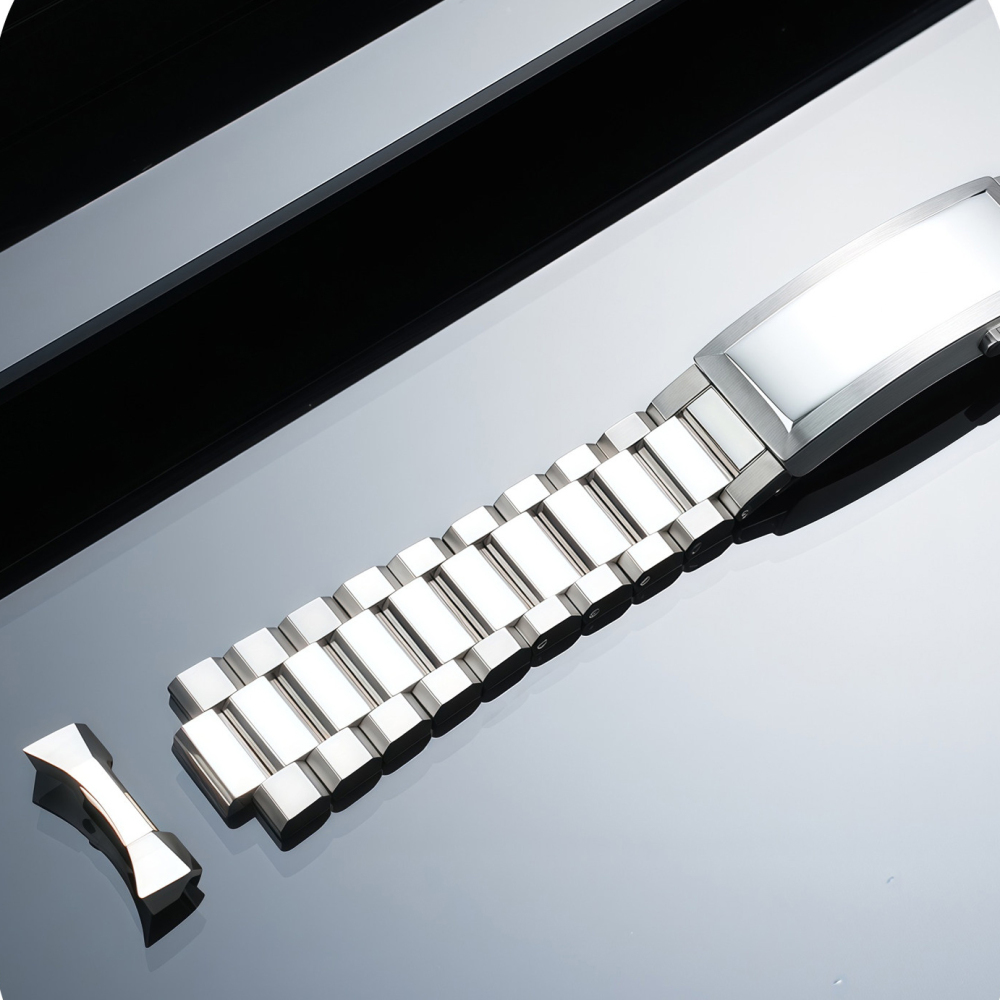 21mm Curved End Solid Stainless Steel Watch Band for Omega Seamaster Planet Ocean 600M 42mm