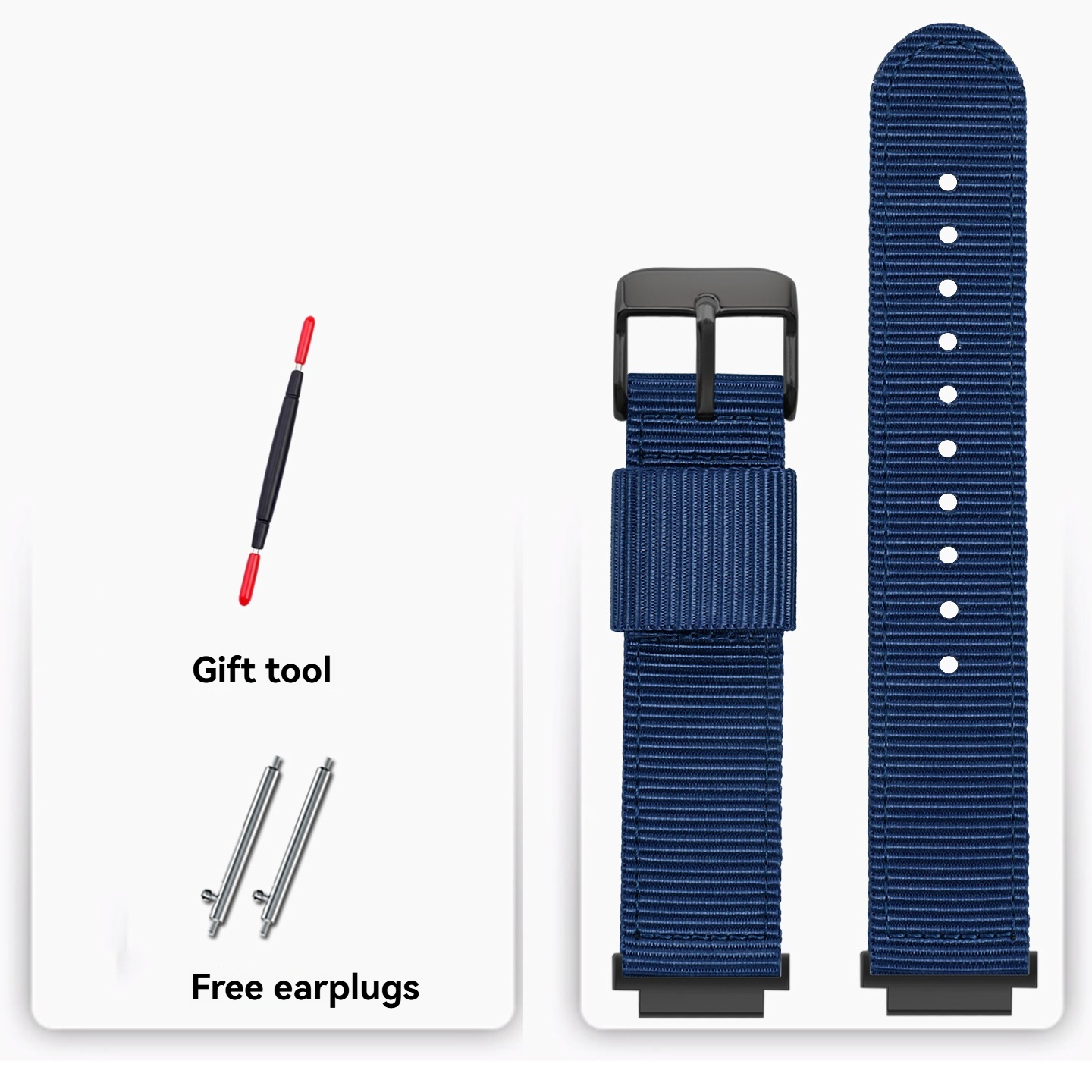 18mm Nylon Canvas Watch Band for Casio AE-1200 / AE-1300 / AE-1500