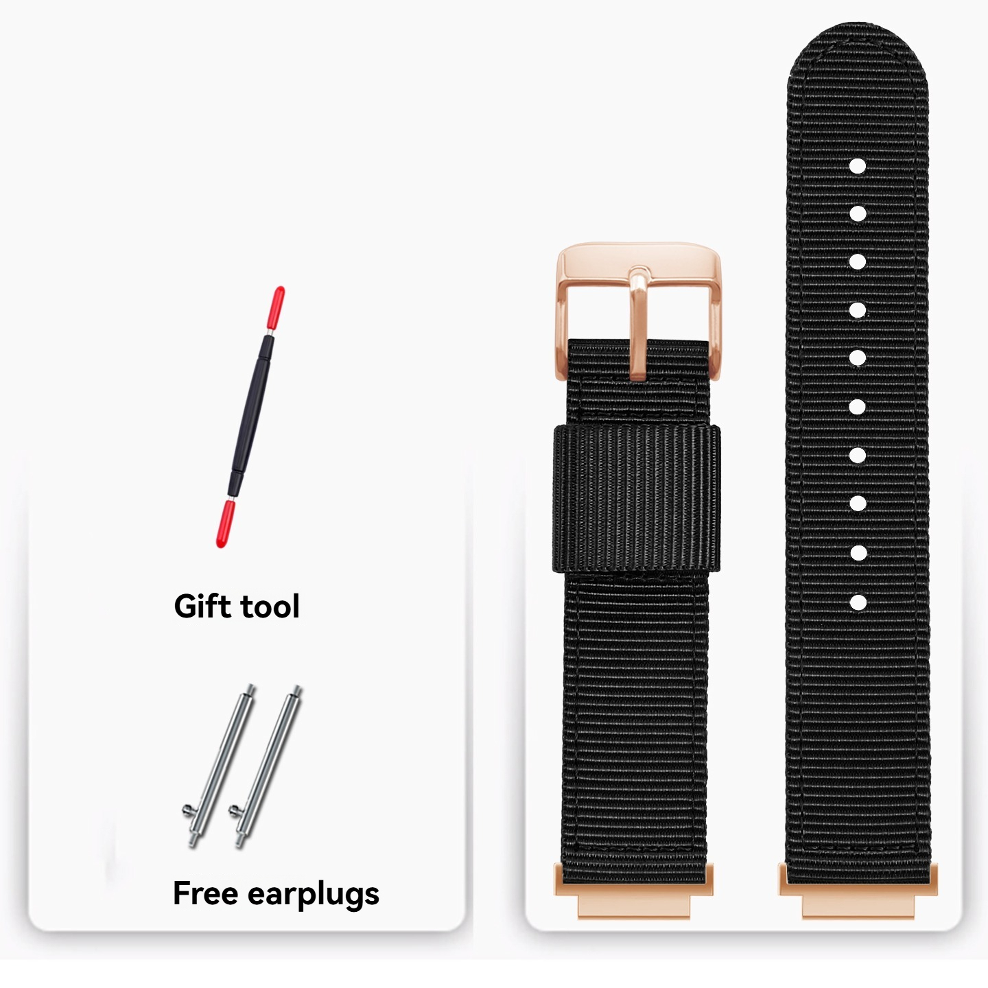18mm Nylon Canvas Watch Band for Casio AE-1200 / AE-1300 / AE-1500