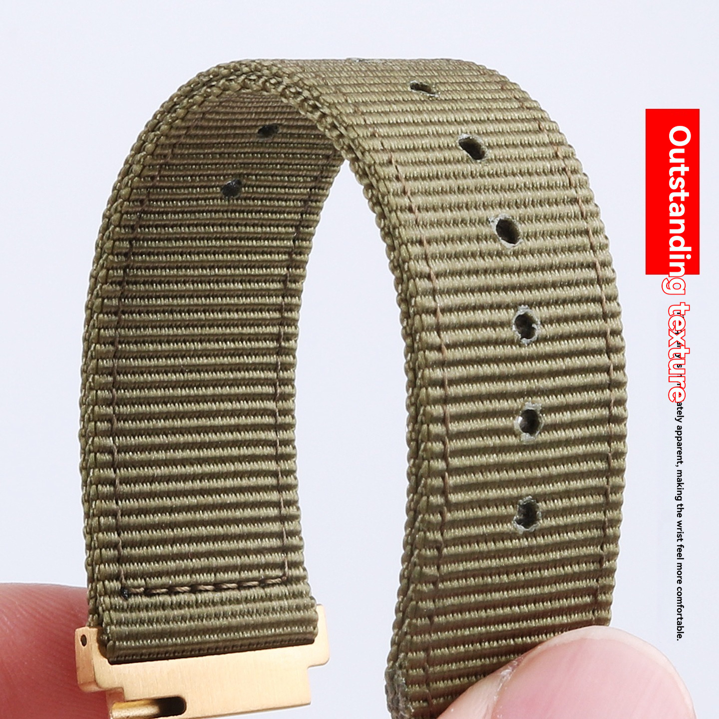 18mm Nylon Canvas Watch Band for Casio AE-1200 / AE-1300 / AE-1500