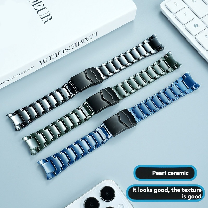 22mm Ceramic Watch Band & Case Set for Emporio Armani AR70009 / AR70010 / AR70011
