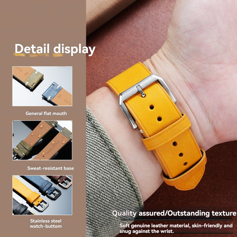 18/19/20/21/22mm Genuine Leather Watch Band for IWC Pilot / Portugieser / Portofino