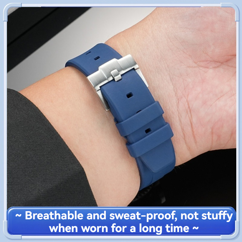 22mm FKM Rubber Watch Band for Huawei Watch 5 / 4 / GT5 46mm
