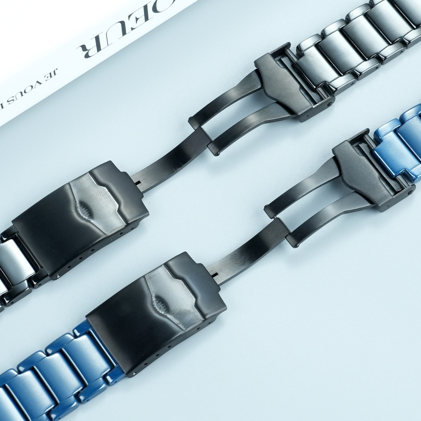 22mm Ceramic Watch Band & Case Set for Emporio Armani AR70009 / AR70010 / AR70011