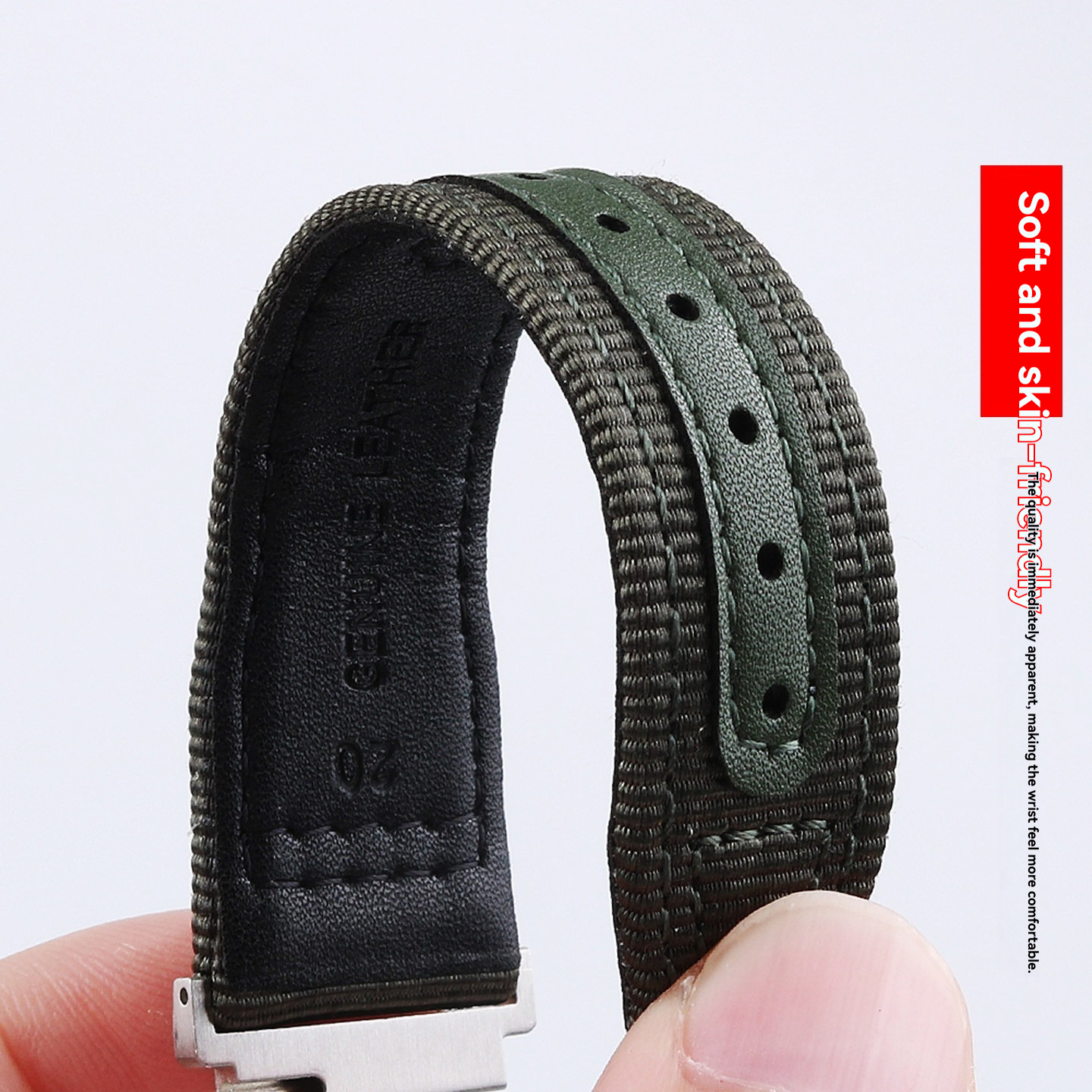 18mm Nylon Canvas Watch Band for Casio AE-1200 / AE-1300 / AE-1500 / A158 / A168