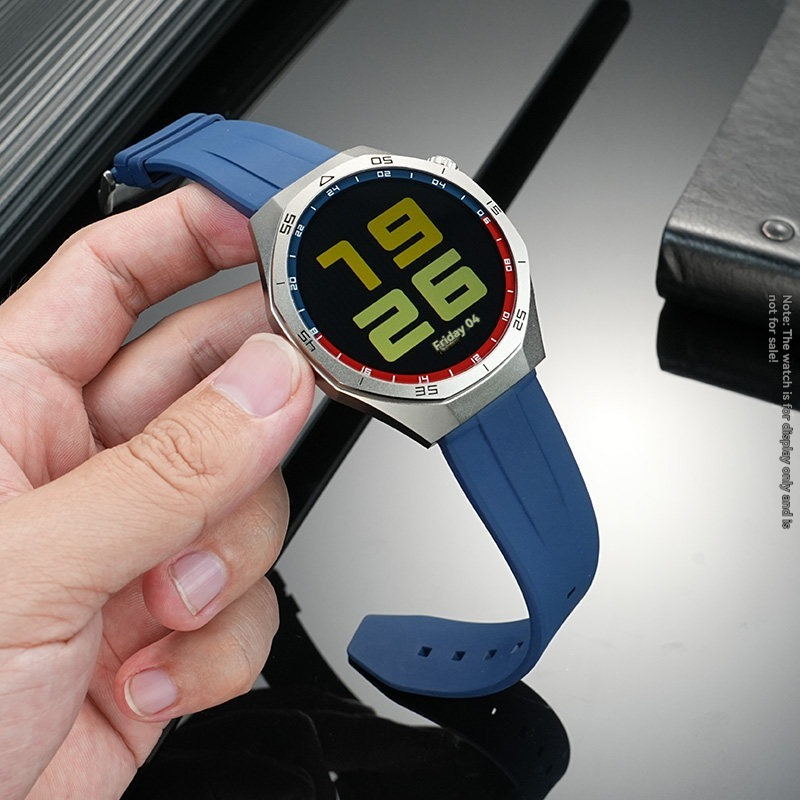 22mm FKM Rubber Watch Band for Huawei Watch 5 / 4 / GT5 46mm