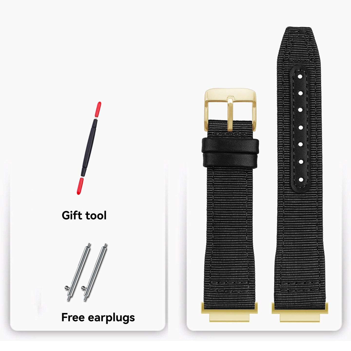 18mm Nylon Canvas Watch Band for Casio AE-1200 / AE-1300 / AE-1500 / A158 / A168