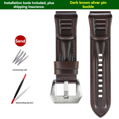 Dark brown‑Silver