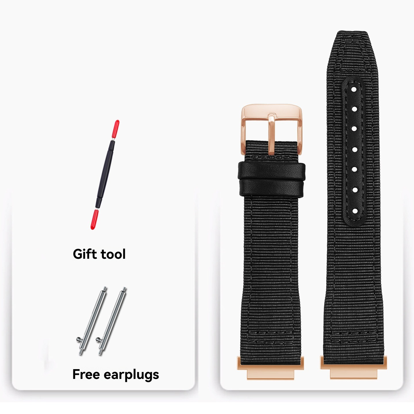 18mm Nylon Canvas Watch Band for Casio AE-1200 / AE-1300 / AE-1500 / A158 / A168