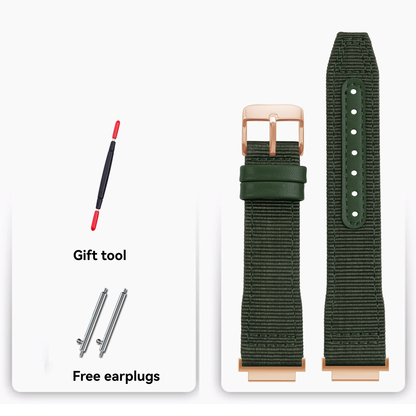 18mm Nylon Canvas Watch Band for Casio AE-1200 / AE-1300 / AE-1500 / A158 / A168