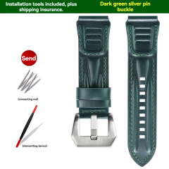 Dark green‑Silver