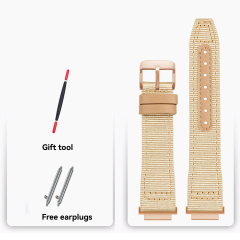 Khaki‑Rose gold