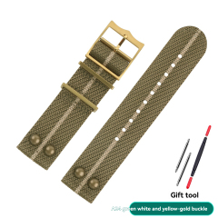 A24 Green‑Yellow mix‑Gold buckle