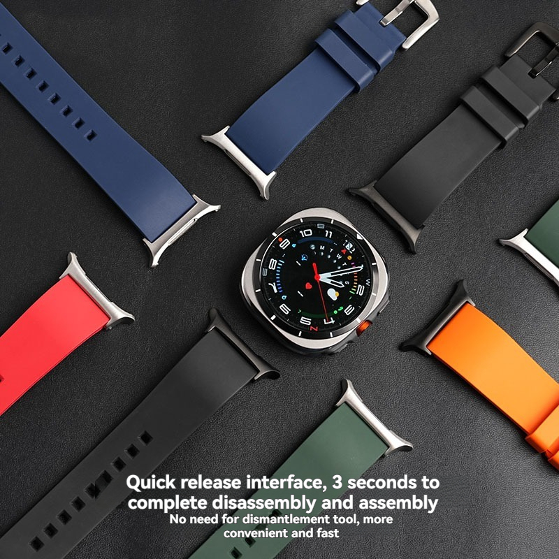 FKM Rubber Watch Band for Samsung Galaxy Watch Ultra 47mm