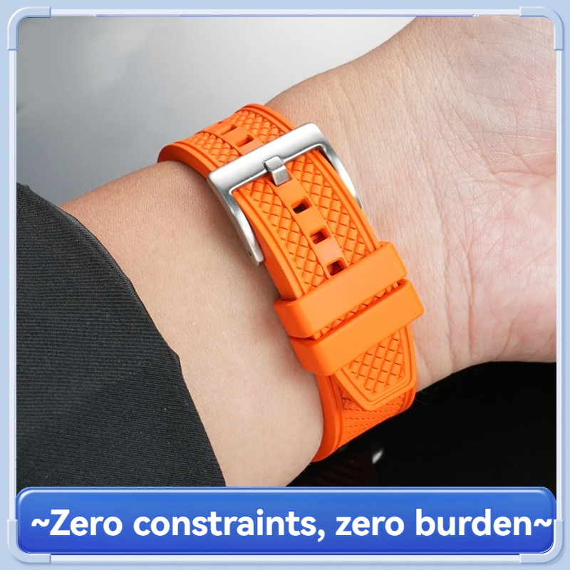 FKM Rubber Watch Band for Seiko Diver / SLA017 / SLA037 / 5 Sports / Presage