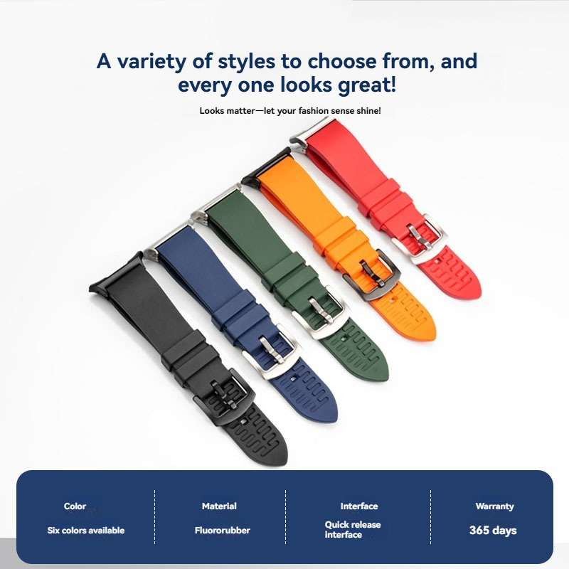 FKM Rubber Watch Band for Samsung Galaxy Watch Ultra 47mm