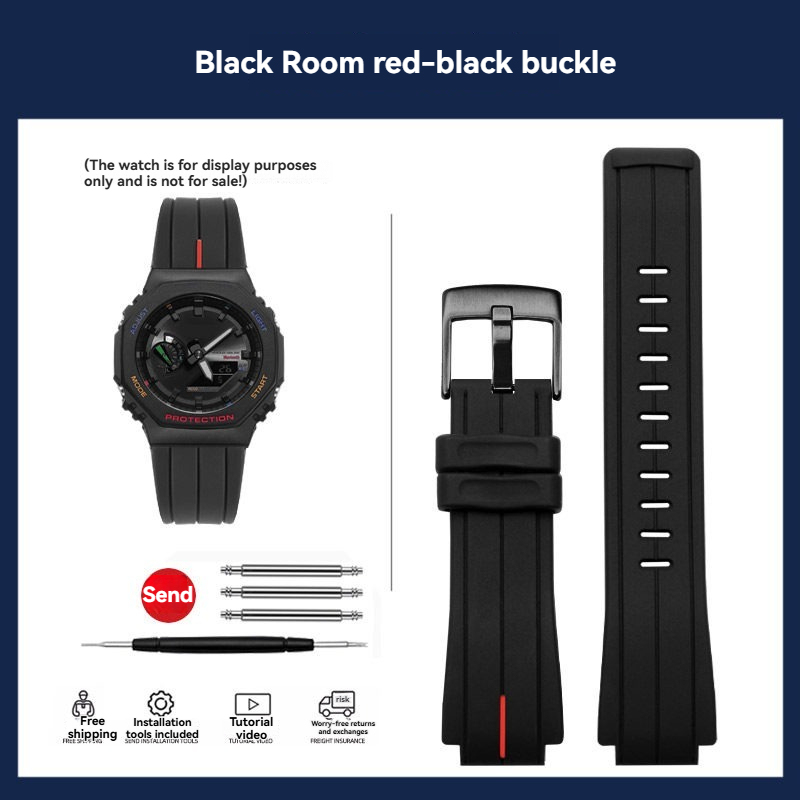 Soft Silicone Watch Band for Casio G-SHOCK GM-5600 / DW-5600 / GA-2100 / GST-B200 / GA-110