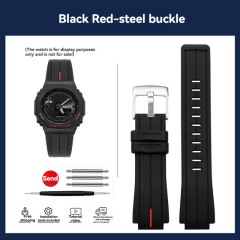 Black-Red + Silver