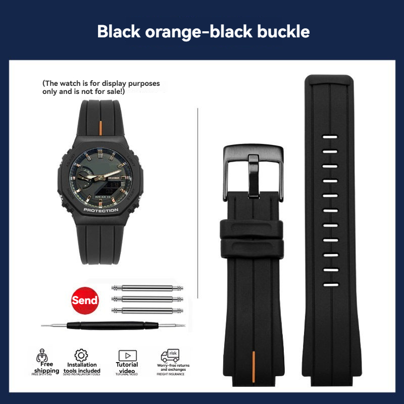 Soft Silicone Watch Band for Casio G-SHOCK GM-5600 / DW-5600 / GA-2100 / GST-B200 / GA-110