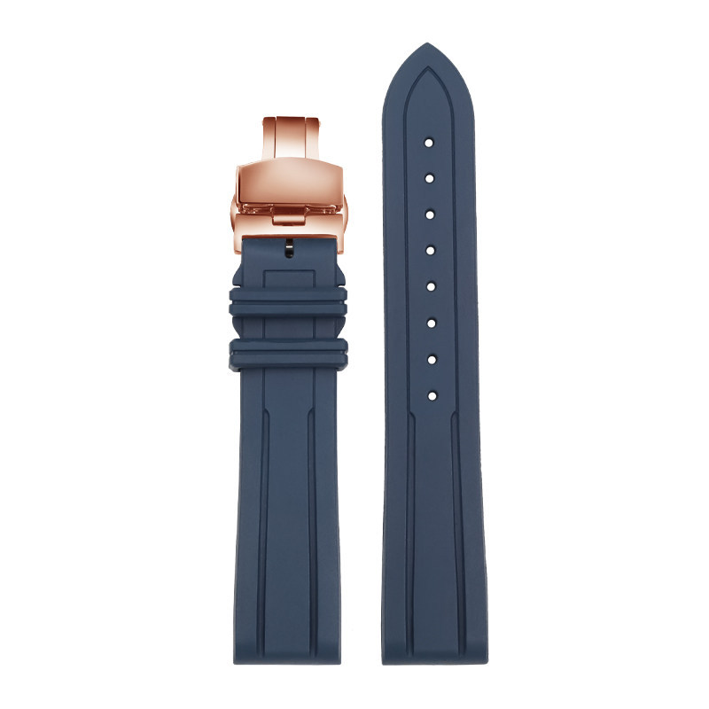 20mm Waterproof FKM Rubber Watch Band for Longines
