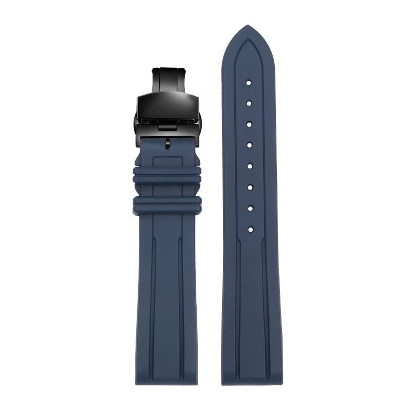 20mm Waterproof FKM Rubber Watch Band for Longines