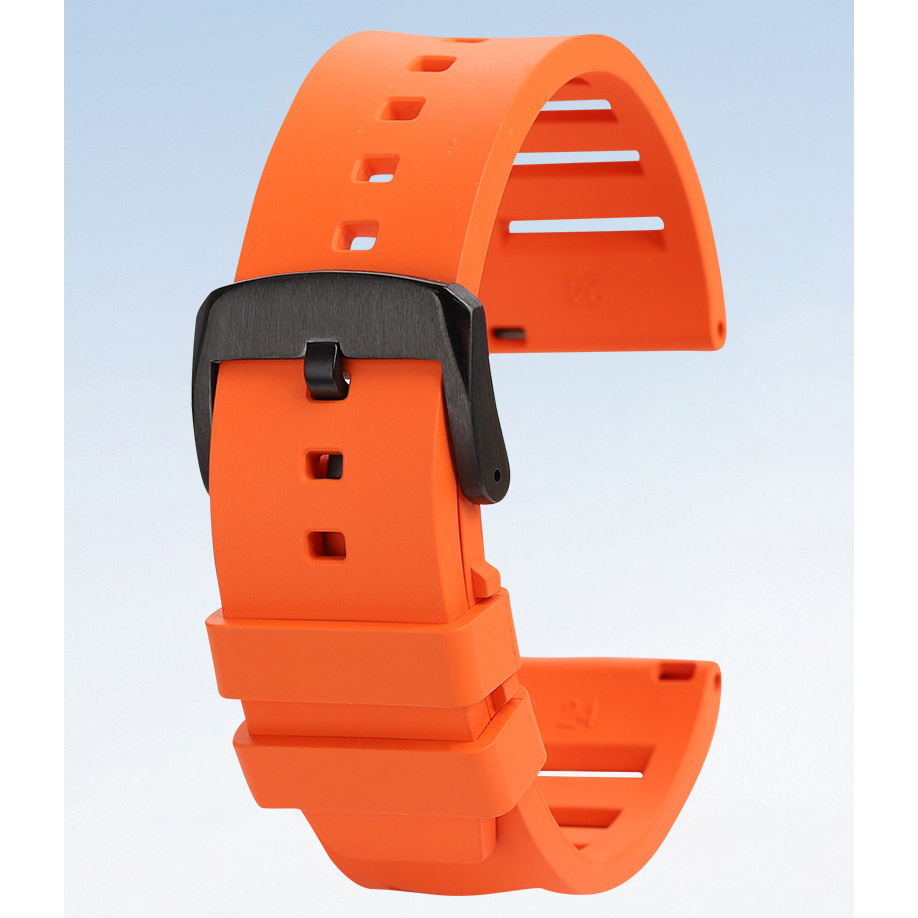 FKM Rubber Watch Band for Garmin Forerunner 245/255/645/955/158 / Venu 2 / COROS PACE 2