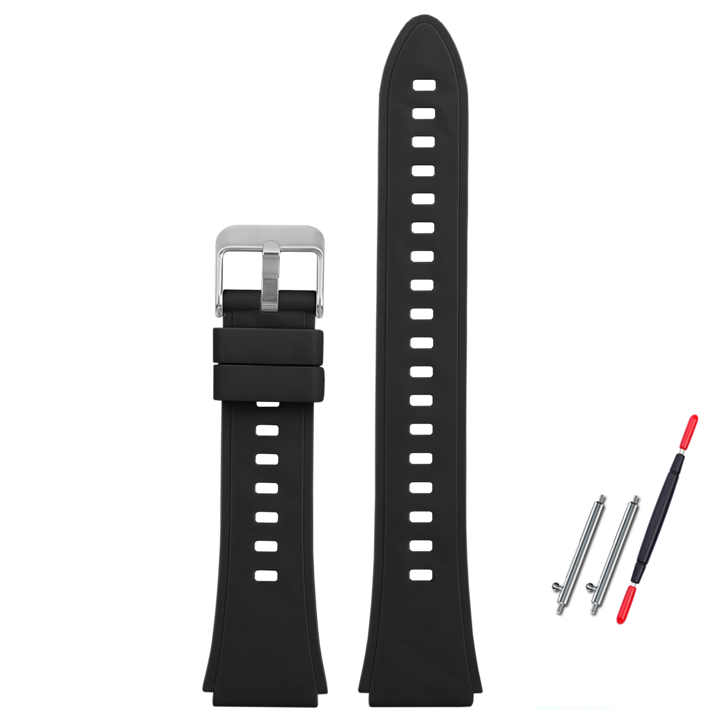 18mm Soft Silicone Watch Band for Casio A158W / A168 / A159 / F-91W / AE-1200