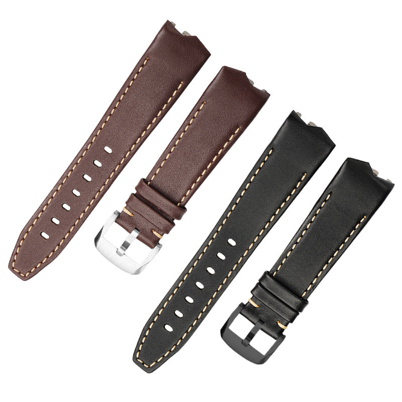 Genuine Leather Watch Band for Hamilton Ventura Elvis80 H24585331 / H24551331