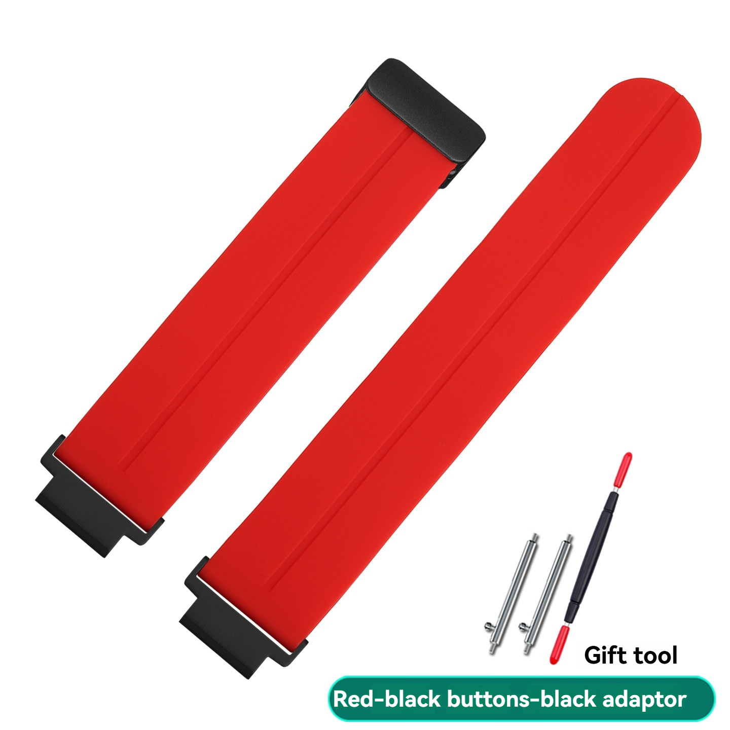 18mm Silicone Watch Band with Magnetic Buckle for Casio AE-1200 / AE-1300