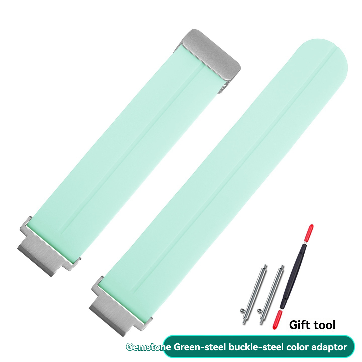 18mm Silicone Watch Band with Magnetic Buckle for Casio AE-1200 / AE-1300