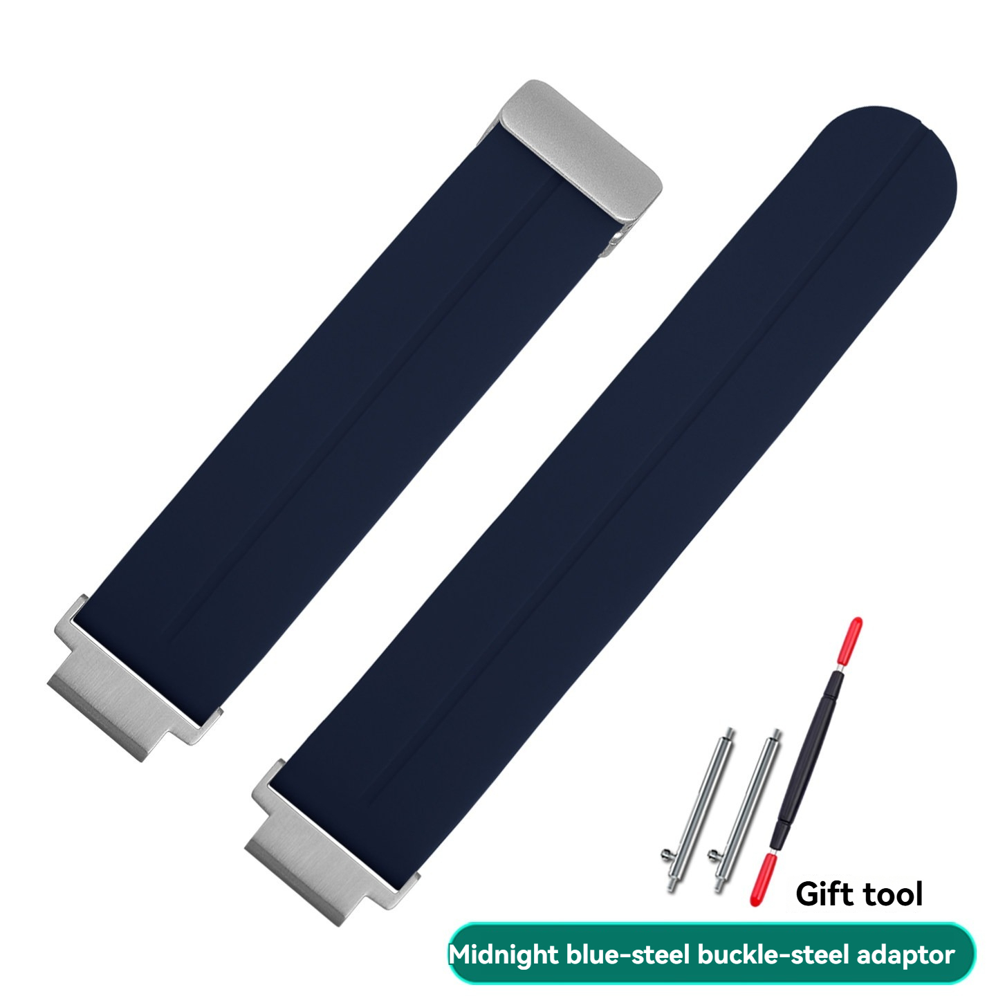 18mm Silicone Watch Band with Magnetic Buckle for Casio AE-1200 / AE-1300