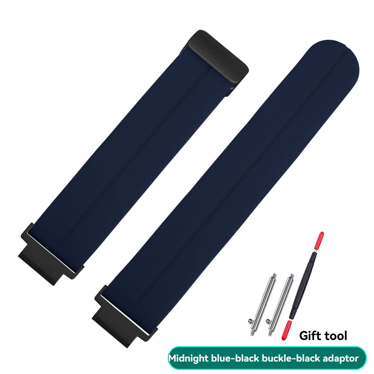 18mm Silicone Watch Band with Magnetic Buckle for Casio AE-1200 / AE-1300