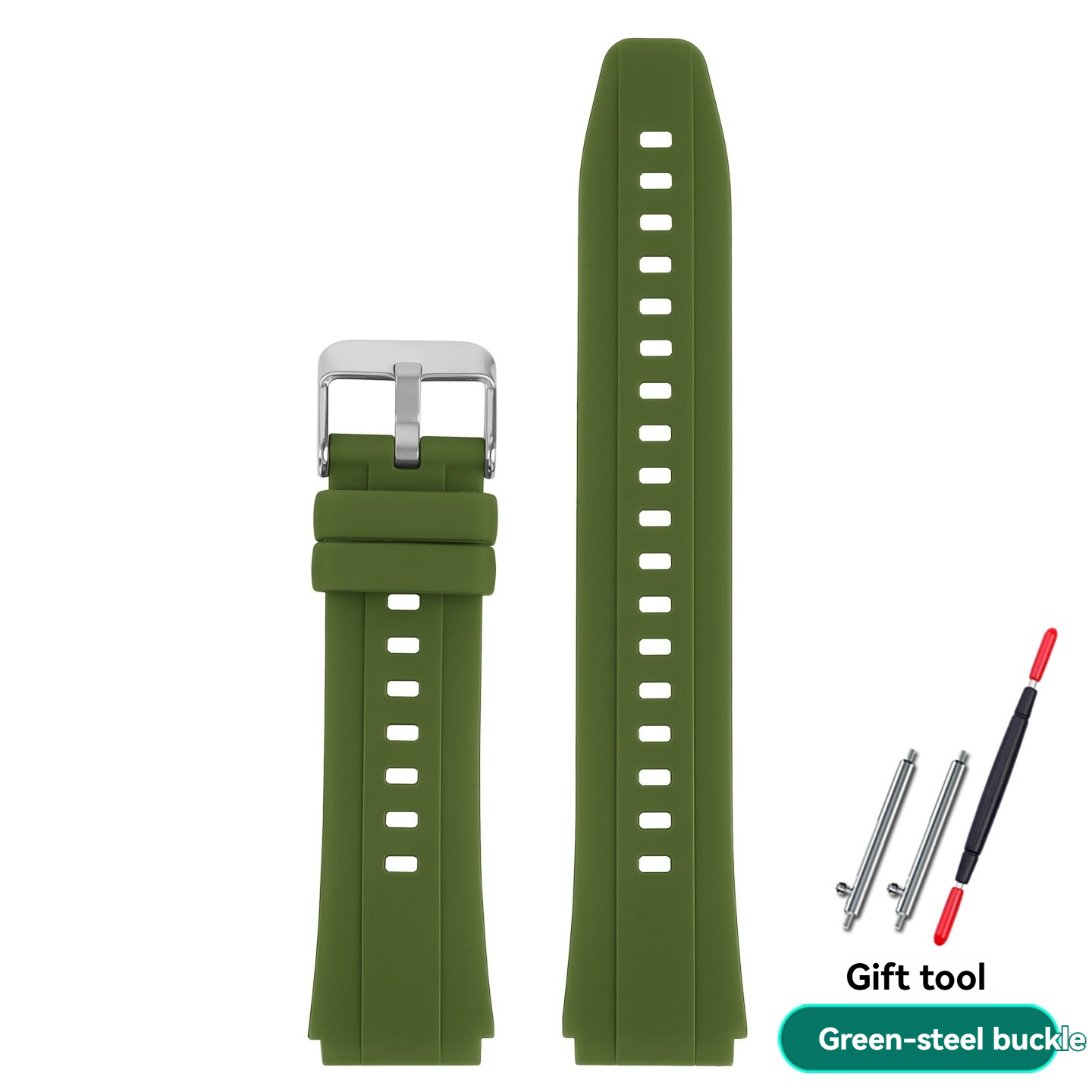 Soft Silicone Watch Band for Casio A158 / A168 / A159 / A169 / B650 / AQ230 / A500W