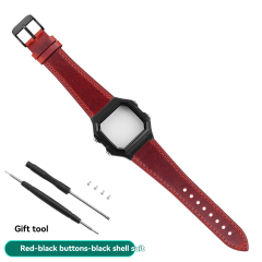 Red Strap - Black Case Set