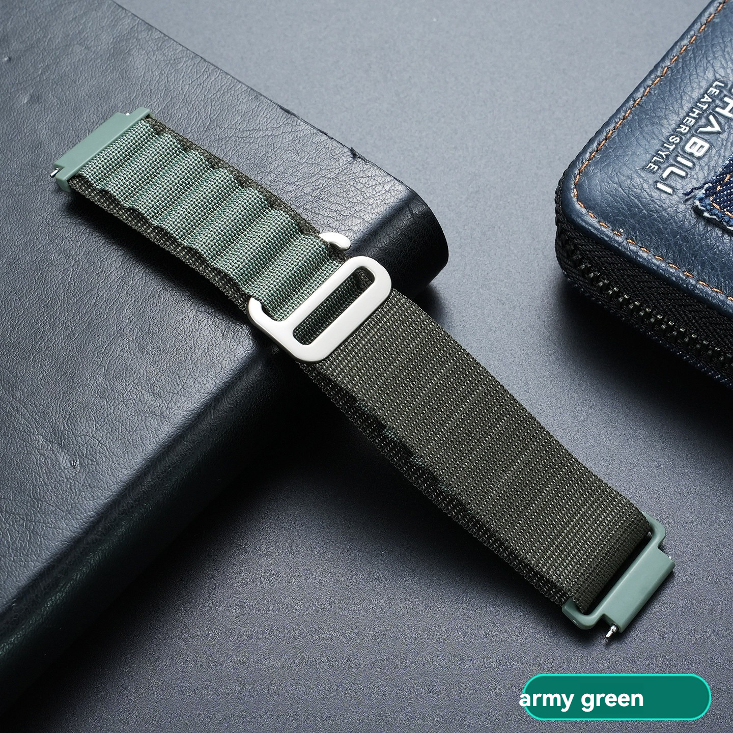 18mm Sport Loop Nylon Watch Band for Casio F-91W / A158 / A168 / AE-1200