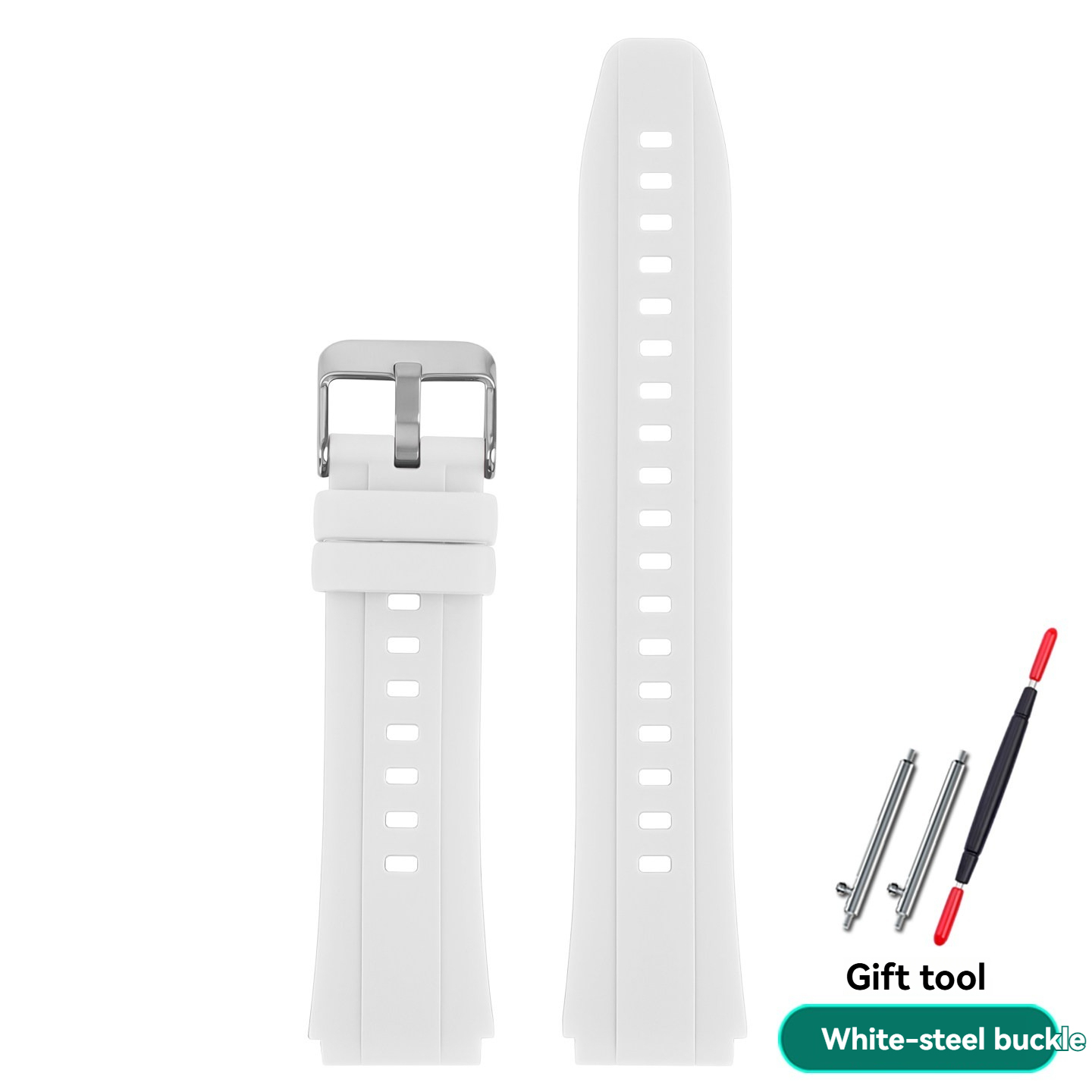 Soft Silicone Watch Band for Casio A158 / A168 / A159 / A169 / B650 / AQ230 / A500W