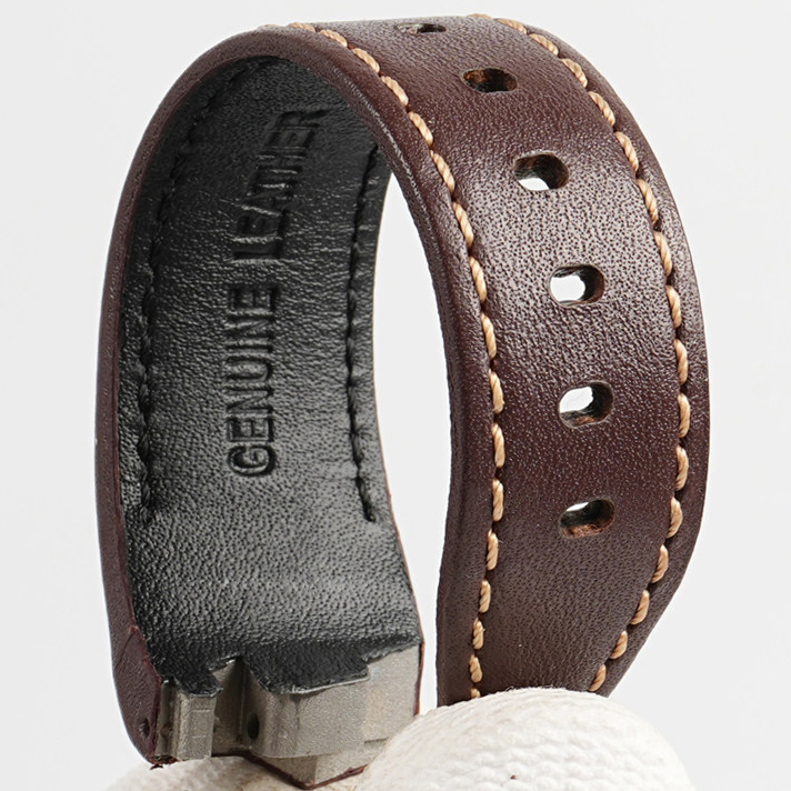 Genuine Leather Watch Band for Hamilton Ventura Elvis80 H24585331 / H24551331