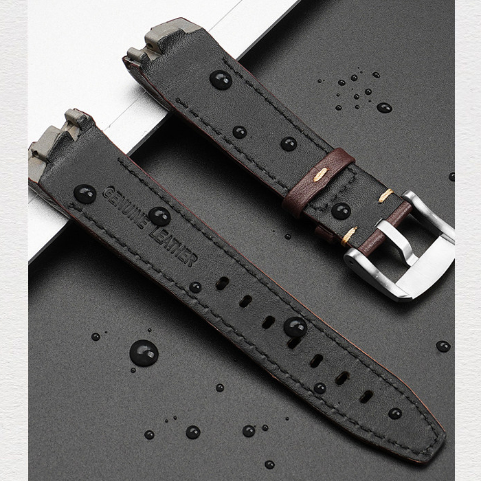 Genuine Leather Watch Band for Hamilton Ventura Elvis80 H24585331 / H24551331