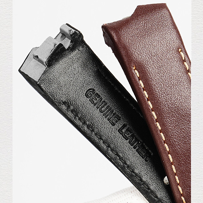 Genuine Leather Watch Band for Hamilton Ventura Elvis80 H24585331 / H24551331