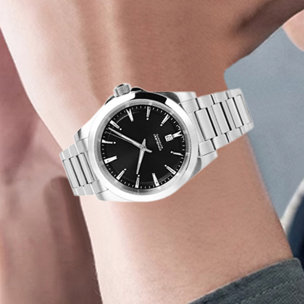 21mm Solid Stainless Steel Watch Band for Longines Conquest L3.830.4