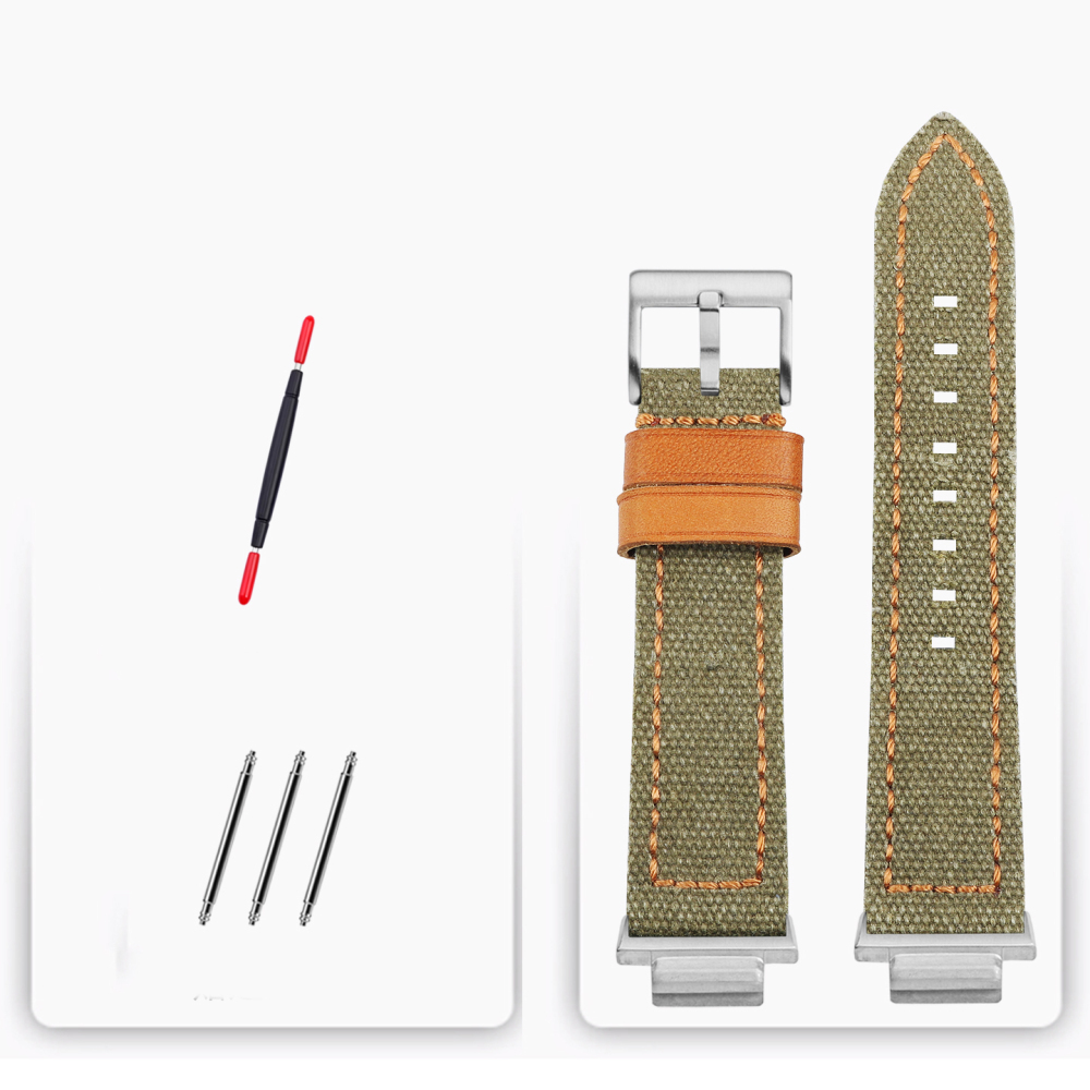 16mm Nylon & Leather Watch Band for Casio DW-5600 / GW-M5610 / GW-B5600