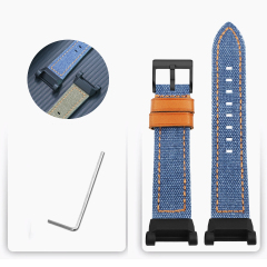 Blue Thread Grain - Black