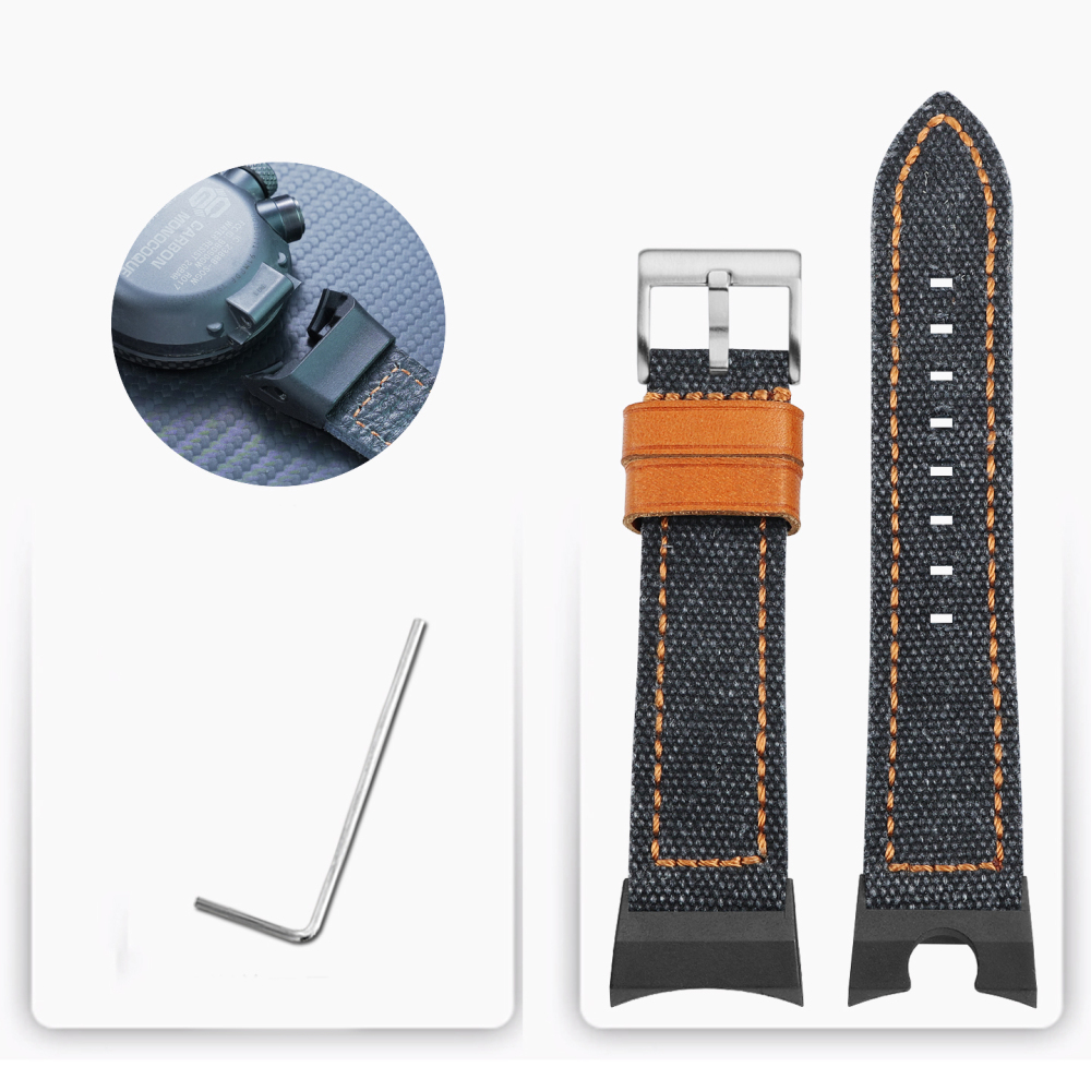 Nylon Canvas Watch Band with Adapter Kit for Casio GWR-B1000 Gravitymaster