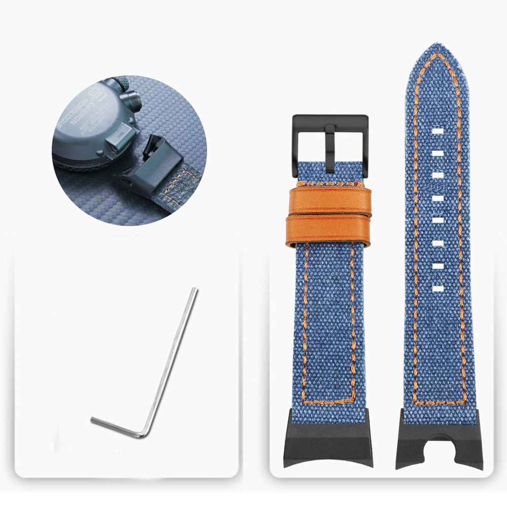 Nylon Canvas Watch Band with Adapter Kit for Casio GWR-B1000 Gravitymaster