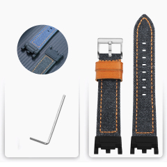 Black Thread Grain - Silver