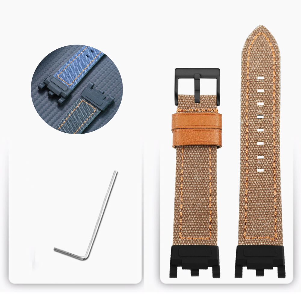 Nylon Canvas Watch Band with Adapter Kit for Casio GWG-2000 Mudmaster 2nd Gen