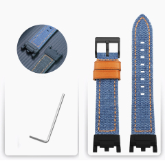 Blue Thread Grain - Black
