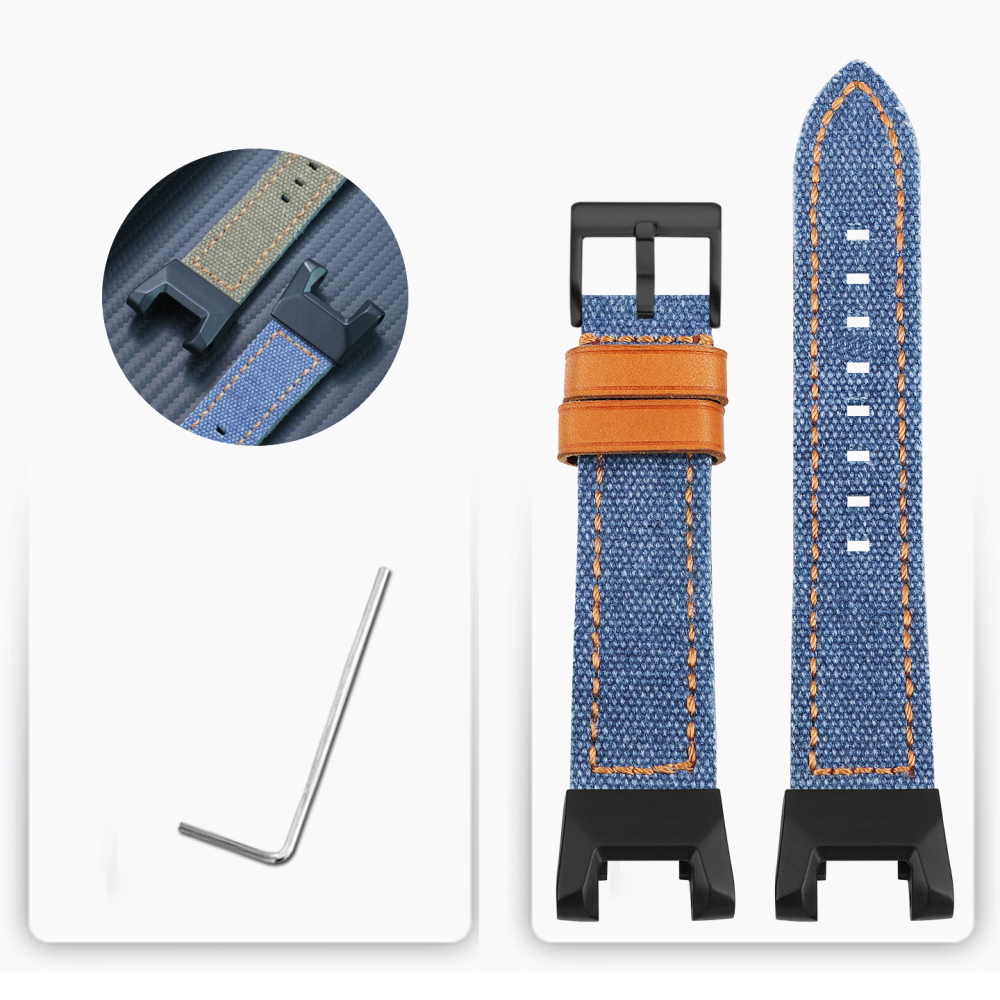 Nylon Canvas Watch Band with Adapter Kit for Casio GBD-H2000 G-SQUAD