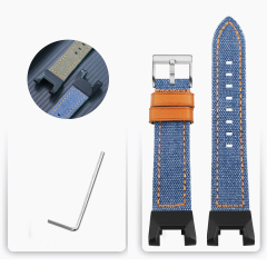 Blue Thread Grain - Silver